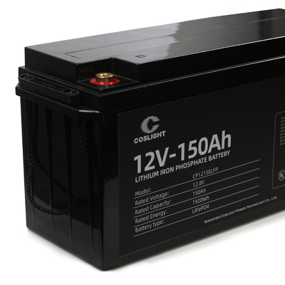 ชุดแบตเตอรี่ลิเธียม Lifepo4 แบบรีชาร์จ Deep Cycle 12V 150ah